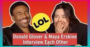 Donald Glover & Maya Erskine Interview Each Other