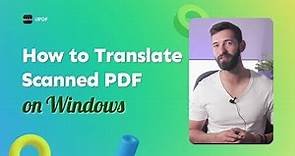 How to Translate Scanned PDF on Windows