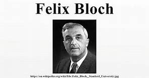 Felix Bloch