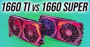GTX 1660 Super vs GTX 1660 Ti - Graphics Card Comparison