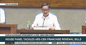 Opening statement of ABS-CBN President and CEO Carlo L. Katigbak during the House hearing