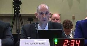 Joseph Burns testifies before the committee on election problems New York has faced in the past