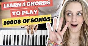 Learn 4 Easy Piano Chords to Play Thousands of Songs FAST