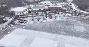Maryland Snow: Aerials Above Our Lady of Good Counsel in Olney Maryland from Tim Pruss