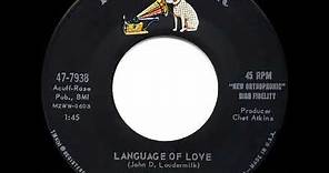 1961 HITS ARCHIVE: Language Of Love - John D. Loudermilk