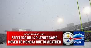 Steelers-Bills Wild Card matchup moved to Monday due to weather | CBS Sports