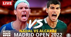 🔴 EN DIRECTO: RAFA NADAL - CARLOS ALCARAZ. CUARTOS DE FINAL MASTERS 1000 MADRID OPEN 2022