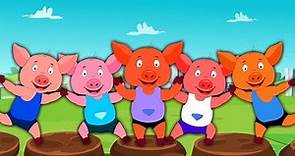 Five Little Pigs | Five Little Piggies | Original Rhyme By Kids Channel
