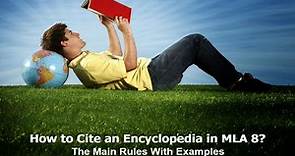 How to Cite an Encyclopedia in MLA 9: The Main Rules With Examples – Wr1ter