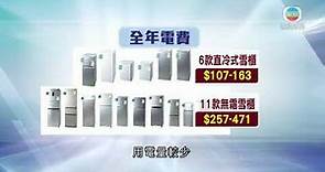 消委會測試多款雪櫃 直冷式雪櫃全年電費較無霜雪櫃最多低逾七成