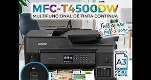 Review Impresora Brother A3 MFC-T4500DW Multifunción