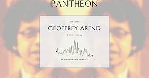 Geoffrey Arend Biography - American actor (born 1978)