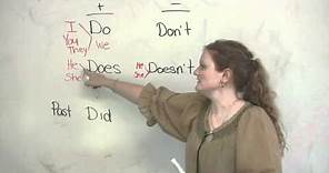 Basic English Grammar - Do, Does, Did, Don't, Doesn't, Didn't