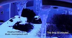 Icicle Formation Time-lapse