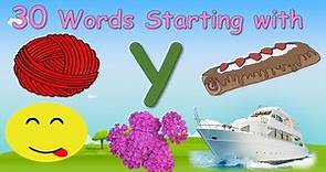 30 Words Starting with Letter Y || Letter Y words || Words that starts with Y