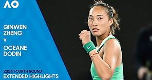 Qinwen Zheng v Oceane Dodin Extended Highlights | Australian Open 2024 Fourth Round