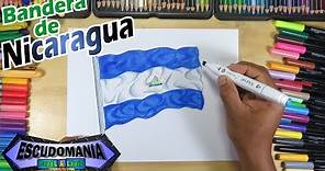 Cómo dibujar y pintar la bandera Nacional de Nicaragua