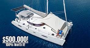 Ultimate Comfort + World Sailing 48' Catamaran (FULL Inside & Outside Tour)
