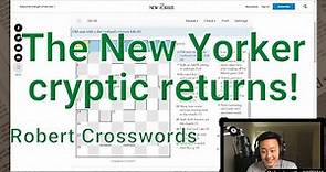 How to get into cryptic crosswords || The New Yorker 7/11/21 cryptic crossword