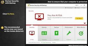 Norton Security Configure settings to ensure your computer is protected