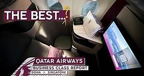 QATAR AIRWAYS A350-1000 QSuites【4K Trip Report DOH-SIN】World's FAVORITE Business Class