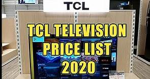 TCL TELEVISION PRICELIST / SM APPLIANCES / PHILIPPINES