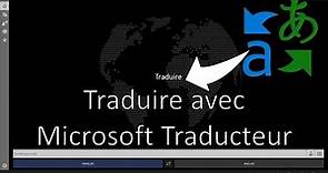 Traduire avec Microsoft Traducteur