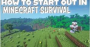 How to start out in Minecraft Survival - A Complete Guide