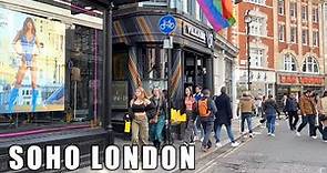 London Walking Tour - SOHO London March 2023 | London SOHO Streets Walk [4K]
