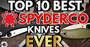 The Top 10 BEST Spyderco Folding Knives EVER