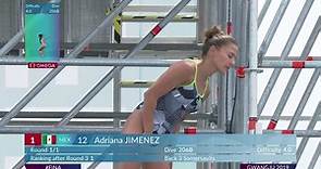 墨西哥跳水运动员阿德里亚娜.希门尼斯参加2019年国际泳联世界游泳锦标赛跳水比赛之女子单人二十米跳台决赛