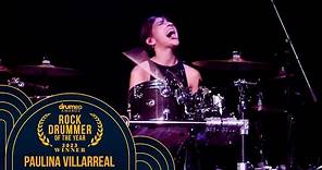 Paulina Villarreal wins Rock Drummer Of The Year 2023 at the Drumeo Awards!