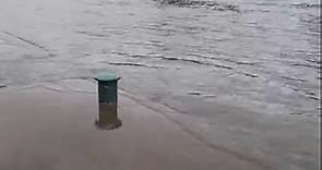 Rising water at Haddad Riverfront Park