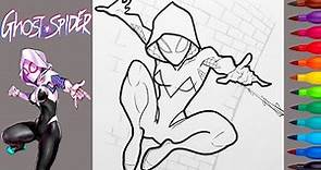 SPIDER WOMAN Gwen Stacy Coloring | Colored Ghost Spider | Jnathyn - Dioma