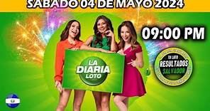 Sorteo 09:00 PM Loto El Salvador SABADO 04 de mayo 2024 - LA DIARIA#diaria #resultados