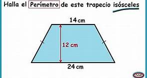 Perímetro de un Trapecio Isósceles (Aplicación Teorema de Pitágoras)