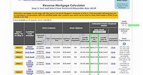 How to use the Kosher HECM Reverse Mortgage Calculator: Upfront Cash + Credit Line for Future Use