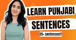 Learn Punjabi Sentences | How to speak in Punjabi | Easy Punjabi Learning