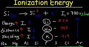 Ionization Energy - Basic Introduction
