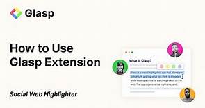How to use Glasp Chrome Extension | Social Web Highlighter