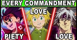 Every Character's Commandment Explained! (Seven Deadly Sins / Nanatsu no Taizai)