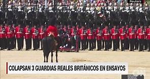 Colapsan en Londres 3 guardias reales británicos en ensayo de un desfile