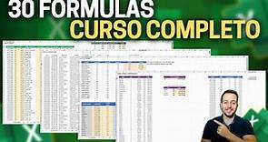 30 Fórmulas no Excel com Exemplos Práticos p/ dia a dia e Mercado de Trabalho (Curso Grátis)