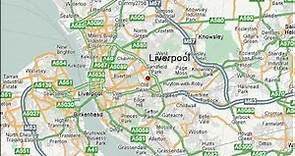 map of Liverpool England