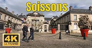 Soissons 4K, ville de soissons - Driving- French region
