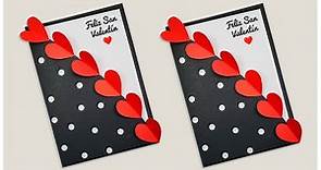 Fácil y hermosa tarjeta para San Valentín 💕 14 de Febrero 💕 Valentine's day Card