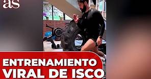 El ENTRENAMIENTO de ISCO con el PANTALÓN del REAL MADRID | AS