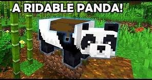 How to Ride a Panda in Minecraft Java Edition - NO MODS