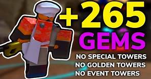 NEW EASIEST WAY TO GET GEMS FAST - Tower Defense Simulator (ROBLOX)