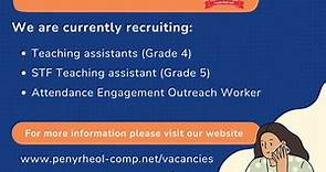 Join our team! Current... - Penyrheol Comprehensive School